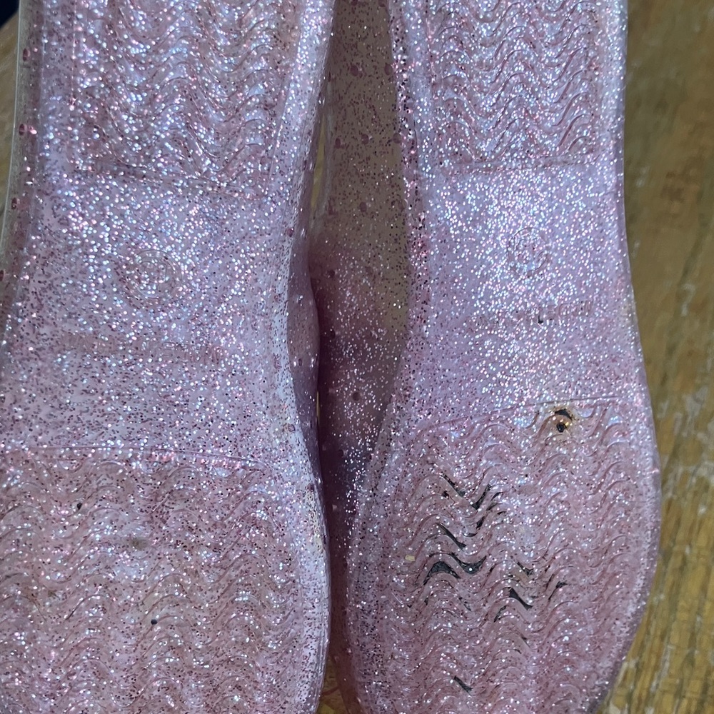 Wonder Nation Glittery Pink Dress Shoes with Bow - Picture 5 of 5